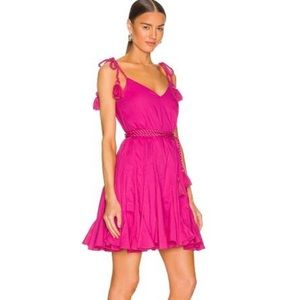 RHODE Casey Tassel Dress in Hot Pink